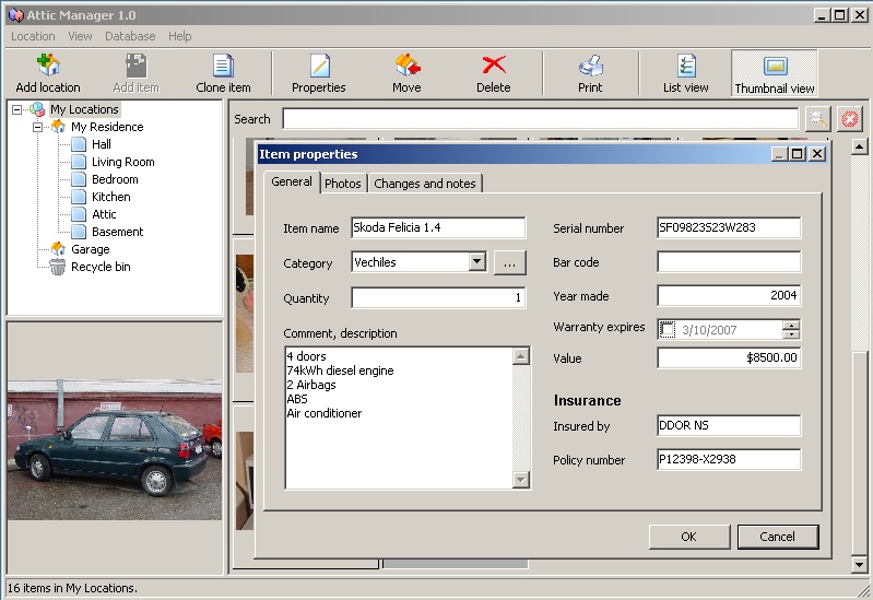 Attic Manager 3.62 screenshot