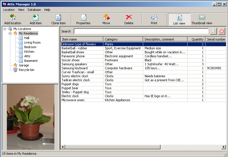 home inventory software. Home Inventory Software